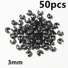 50pcs 3mm 4mm 5mm Round Covers Crimp End Beads Stopper Spacer Beads For DIY Jewelry Making Findings Supplies - Crimp Beads - View 16