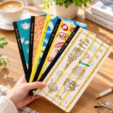 1pc Standard / Passport Size TN Ice Cream Release Paper Insert, Vintage Dessert Themed Notebook Refill, Premium 100g Woven Paper For Sticker Storage, Cute Journaling Craft Supplies - Rectangle - View 7