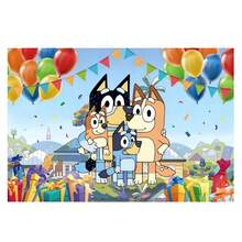 BUTTBILL Cartoon Birthday Banner & Backdrop Set, Paw Print Banner, Kids Birthday Party Decoration Props - Multicolor - View 8