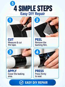 1 Roll PVC Pipe Super Waterproof Repair Tape, Leak-Proof Sealing Repair Tape, Self-Adhesive Performance Excellent Repair Tape, Insulated Pipe - Multicolor - View 11