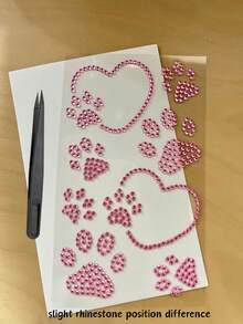 1pc Shiny Colorful Acrylic Gemstone Decor Sticker Set Rabbit Bow Water Drop Heart Rhinestone Stickers 3D Self-Adhesive Decorative Stickers With Tweezers Suitable For Phone Case, Insulated Cup, Earphone Case, Photo Album, Notebook, Gift Box Packaging Creative Diamond Stickers - one-size - View 12