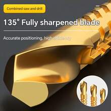 4pcs Heavy Duty Metal Twist Drill Bits, High Speed Steel Material, Serrated Design, For Cutting Wood, Metal And Plastic! - 4PCS - View 7