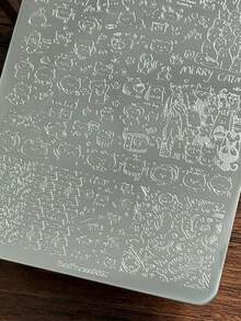 14.5*9.5 Cm Cartoon Cat Nail Stamping Steel Plates Cute Cat Design Multi Pattern Printing Plates Nail Art Plates DIY Printing Tools - Silver - View 4
