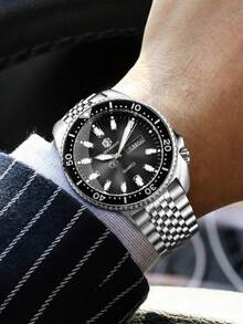 SEA KNIGHT Men's Luxury Business Quartz Watch, New Rotating Bezel, Luminous, Date & Day Display, Waterproof, Men's Watch Gift - One Size Fits All - View 6