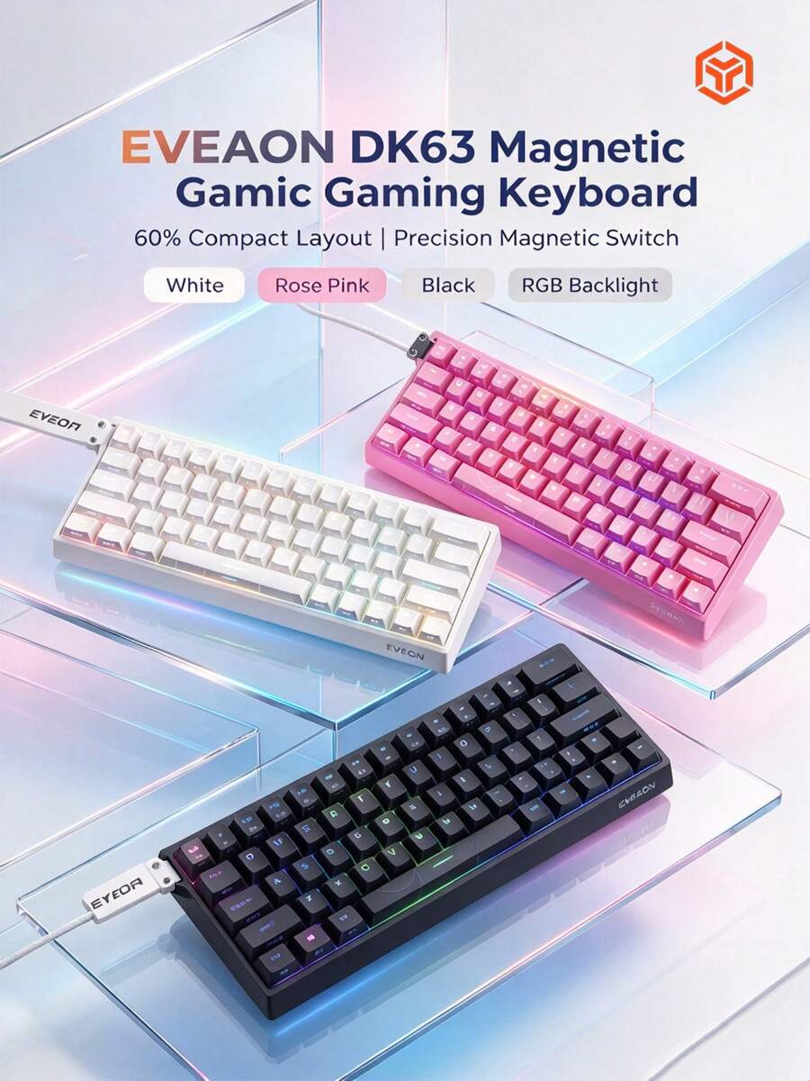 EWEADN DK63 Star Pulse Magnetic Axis Mechanical Keyboard Wired Gaming Keyboard For Valorant, Great Tactile Feel - View 1