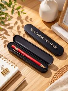 [Customized]2pcs Ballpoint Pen Set (Includes Customized Pen And Customized Pen Box), Suitable As Classmate Gift, Back To School Gift, Teacher Gift, Signature Office Pen, Business Gift, Office Pencil Gift, Father's Gift, Surprise Gift - Sets - View 11