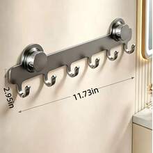 No-Drill Strong Suction Cup Door Hook, High Load-Bearing Capacity, Suitable For Entryway And Coat Rack Storage Hook - Multicolor - View 2