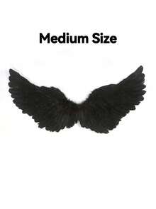 3pcs Angel Feather Wings Set, Fairy Wings With Elastic Band, Suitable For Halloween, Christmas, Wedding, Cosplay, Party, Stage Performance And Photo Props, Perfect Gift For Family And Friends - Multicolor - View 10