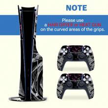 1 Set Printed Pattern Skin Stickers For Slim Game Console, Waterproof Scratch-Resistant Personalized Decorative Protective Film For Controller - View 10