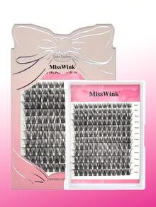 Miss Wink 144簇超濃密自然寬梗單根接睫毛 8-16mm混長 0.07mm D捲度 濃密漫畫感接睫毛 適合居家DIY客製化 貓眼妝感 適合外出、派對、日常妝容或節日活動佩戴 適合送給女孩或女性的禮物 - 黑色 - 查看 8