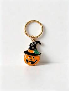 1pc Halloween Keychain Series Pendant Funny Cartoon Ghost Pumpkin Charm For Best Friends Bag Backpack Student Gift Accessory - Multicolor - View 5