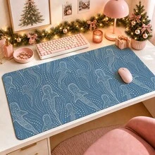 1pc Whale Shark Line Art Desk Mat, Minimalist Ocean Marine Creature Print Large Table Mat, Non Slip Desktop Protector For Home Office Decor - View 2