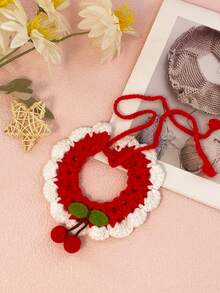 Handmade Knitted Bow Tie Collar Bib For Cats And Dogs, Pet Neck Decoration Accessory - Multicolor - View 7