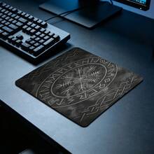 Viking Rune Mouse Pad Norse Desk Mat Extended XL MousePad Office Desk Accessories, Non-Slip Stitched Edge Computer Mat For Desk 35.4x15.7 Inches Rubber Base Laptop Keyboard Pad For Home Office & Gamers Durable And Spill-Resistant - View 5