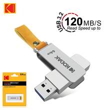 Kodak 32GB USB3.2 Flash Drive 64GB Metal Swivel USB Drive 128GB Portable USB Flash Drive 256GB USB Key Drive Compatible With Desktop And Laptop - View 3