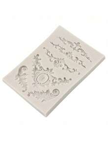 Scroll Baroque Feather Crown Horn Silicone Mold For Fondant, Polymer Clay, Decorative Tool - Multicolor - View 4