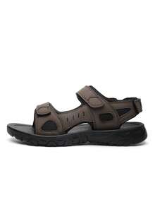 1 Pair Camouflage Outdoor Beach Slides Street Fashion Sandals Lightweight Breathable Comfortable Hook And Loop Adjustable - Red - View 6
