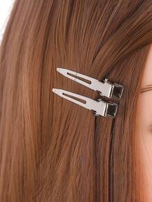 15/35pcs Silver Metal Duckbill Hair Clips, Salon Sectioning Clips, Single Tooth Hair Clips, Suitable For Hair Styling, Hair Dyeing And Hair Accessory Crafting - Silver - View 5