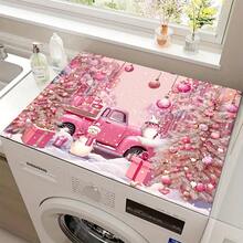 (Hot !!) 1pc 2D Printed Flat Stove Protector Mat, Rubber Non-Slip Heat-Resistant Stove Cover Pad, Suitable For Induction Cooktop, Glass Cooktop, Multi-Functional Scratch-Resistant Mat, Best Choice For Oven, Washing Machine, Dryer, Kitchen Decor. - Multicolor - View 14