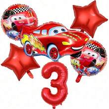 Disney Racing Cartoon Theme Balloon Set, Boys Birthday Party Decoration, Photo Booth Backdrop Props, Theme Party Gathering Decor, Birthday Celebration Supplies - Multi-color - View 4