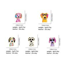Cute Colorful Dog Enamel Pins Set, Cartoon Puppy Brooches, Decorative Badges For Backpack Jacket Hat Decor, Fashion Jewelry Gift For Man Women - Multicolor - View 12