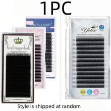 Black Y-Shaped Pre-Fanned Y-Lash Extensions, Mini Fluffy Flower Style, C Curl, 0.07/0.10mm Thickness Vacation Lashes - View 10