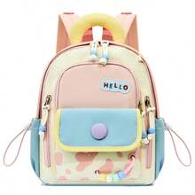 New Fashionable And Versatile Cute Cartoon Contrasting Large Capacity Backpack, Unisex Casual And Lightweight College Style Backpack - Multicolor - View 15