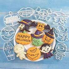 MIANXIAOXIN 1 Pc Halloween Cookie Cutter Pumpkin Skull Witch Ghost Bat DIY Baking Tools For Party - Multicolor - View 7