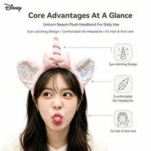 Hasbro 1pc Monsters UniversitySequin Bow Headband Official Disney Accessory For Parks, Cosplay & Parties - One Size - View 4