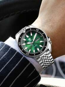 SEA KNIGHT Fashion Brand Men's Business Quartz Watch, New Rotating Bezel, Luminous, Date & Day Display, Waterproof, Men's Watch Gift - one-size - View 7