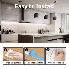 Strip Lampu LED 2835 Bertenaga USB dengan Saklar Tombol, Strip USB Fleksibel, Dapat Dipotong Sendiri, Cocok untuk Kamar Tidur, Dapur, dan Lemari Pakaian, Pencahayaan Ambient Putih Hangat/Putih, Pemasangan Mudah, Sempurna untuk Dekorasi Liburan - sakelar 501 - View 6