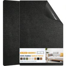 2 Pieces 7.9 X 11 Inch Sofa Patch Repair Fabric, Ultra-Fine Microfiber Soft Material, Self-Adhesive, Suitable For Sofa Repair And Upholstered Furniture - Black and White - View 14