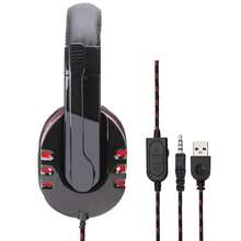 Dam Headset SY733MV. Gamingheadset med mikrofon, minijack-anslutning för PC, laptop, PS4, Xbox One, mobil, surfplatta. Volymkontroll - Visa 3