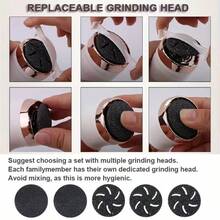 New Electric Foot Callus Remover USB Rechargeable, Pedicure Device With 2-Speed Adjustment, For Home/Foot And Hand Care, Foot, Hand, Callus Remover, Multi-Function Beauty Tool - Multicolor - View 8