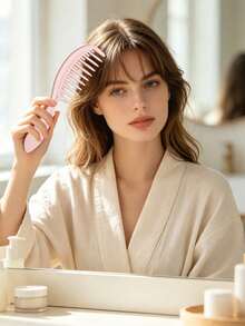Bộ lược tóc 5 cái/2 cái/1 cái, lược massage đầu, bộ lược gội đầu, lược đuôi, lược chia tóc, lược răng thưa, lược đệm, lược tạo kiểu tóc nữ, dụng cụ salon tóc - Nhiều màu - Xem 7