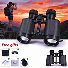 1pc Adult 8x50 High Definition Binoculars, Durable Plastic Design, Center Focus, With Carrying Case And Shoulder Strap, Suitable For Bird Watching, Stargazing, Travel, Football | Fashionable Minimalist Binoculars | Textured Grip - Multicolor - View 2