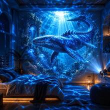 Jurassic Dinosaur Projection Lamp, Tyrannosaurus Rex, Pteranodon, Pterosaur, Fantasy Dinosaur Theme LED Atmosphere Night Light, Suitable For Bedroom Bedside Decoration Atmosphere Light - Multicolor - View 7