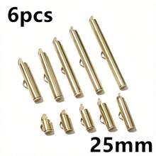 6pcs Stainless Steel Crimp End Caps Slider Clasps Buckles Tubes Connector Findings For Beading Ball Chains DIY Jewelry Making - Bead Chain Buckles - View 7