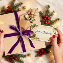 50pcs Christmas Blank Message Cards, Vintage Holiday Writable Small Cards With Gingerbread, Holly & Festive Designs, Christmas Gift Cards, Thank You Cards, Christmas Blank Note Cards - A - View 5