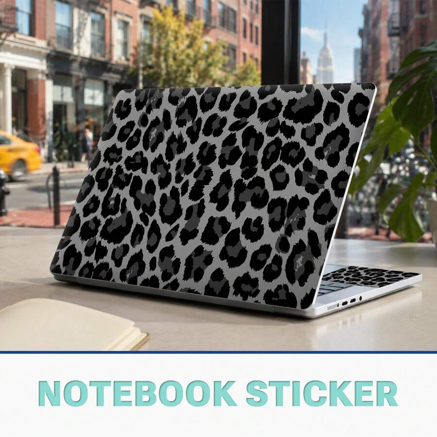 Set Stiker Kulit Laptop Motif Leopard Abu-abu 3 Buah Tekstur Matte Tahan Air Tahan Gores Dapat Dilepas Tanpa Meninggalkan Sisa Stiker Laptop - View 1