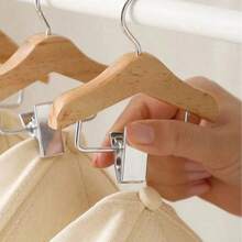 1/2PCS Mini Wooden Clothes Hangers With Clips, Portable, Suitable For Pet Clothes, Doll Accessories, Underwear, Socks And Other Small Items, Hanging Storage, High Aesthetic, Sturdy Load-Bearing, Suitable For Display - Multicolor - View 14