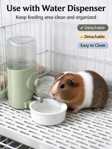 Corner Grated Small Pet Litter Box (Hollow Grate Separates Urine), Detachable And Easy To Clean Pet Toilet, Suitable For Rabbits, Guinea Pigs, And Other Small To Medium Pets, All-Season Use - White - View 6