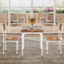 Comedor Compacto Moderno para Espacios Chicos - Blanco - Ver 6