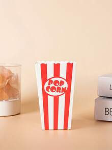48/24/12/1pc Mini Popcorn Boxes, Suitable For Movie Theater, Carnival, Christmas Party And Birthday Party - Multicolor - View 6