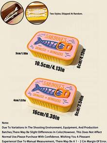 Vintage Sardine Mini Jewelry Storage Box With Fish Bone Divider, Mini Earring Box,Snap Closure Sealed Portable Jewelry Box,Rectangular Flip Top Metal Tin,Compartment Storage For Earrings, Rings,Necklaces, Suitable For Commuting,Short Trips, Dorm Desk - Multicolor - View 11