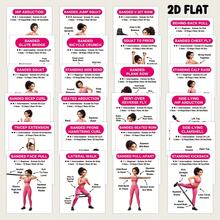 30 Resistance Band Training Cards - Illustrated Step-By-Step Workout Guide Set | Home Fitness & Travel Full Body Strength Training Flashcards - Sets - View 6