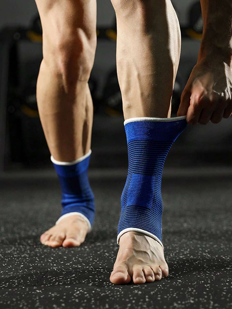 1件裝運動護踝套 防傷護踝支撐套 運動配件 - 藍色 - 查看 1