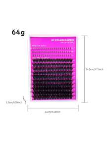MENGJIESHANGPIN 210pcs Dense False Eyelashes Segmented Curly European American Cat Eye Cartoon Messy Long Lasting 5-20mm ME02 - View 8