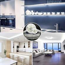 Lampu Strip LED Smart 2835 Bertenaga USB, Strip USB Fleksibel, Dapat Dipotong Sendiri, Cocok untuk Kamar Tidur, Dapur, dan Lemari Pakaian, Pencahayaan Ambient Putih Hangat/Putih, Pemasangan Mudah, Sempurna untuk Dekorasi Liburan - Tidak ada saklar - View 5