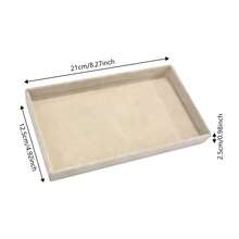 Jewelry Organizer Trays Beige Flannelette 10 Pack Removable Divider Drawer Insert For Ring Earring Necklace Watch Storage Display - Beige - View 2